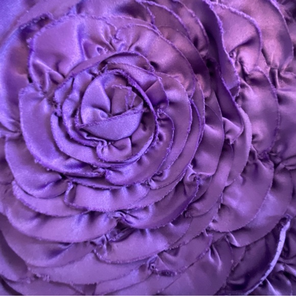 White House Black Market Purple Floral Evening Bag - Picture 12 of 14